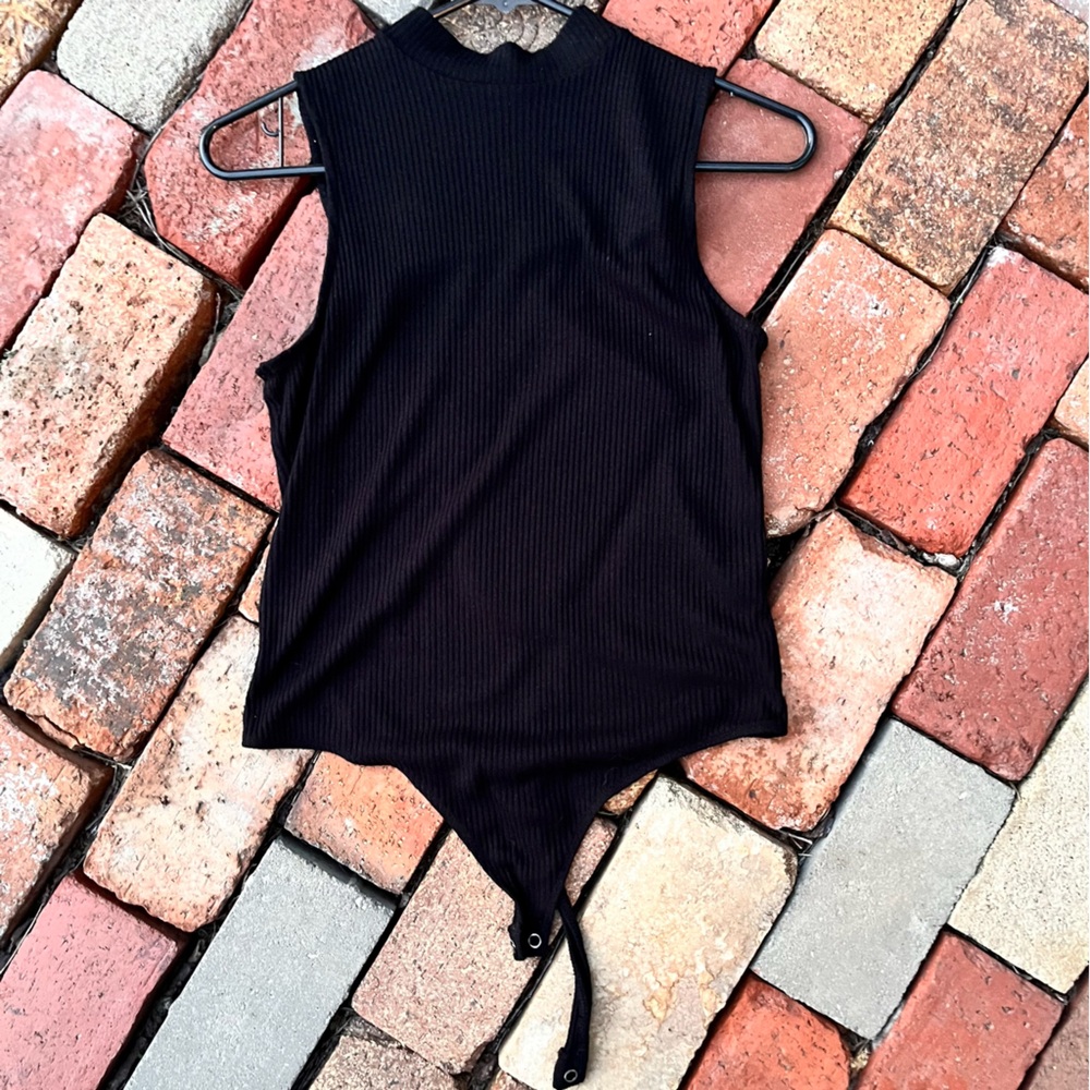 Express Black Knit bodysuit